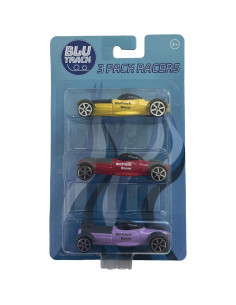 Racers BluTrack - Paquete de 3 Coches a Escala 1/64 2