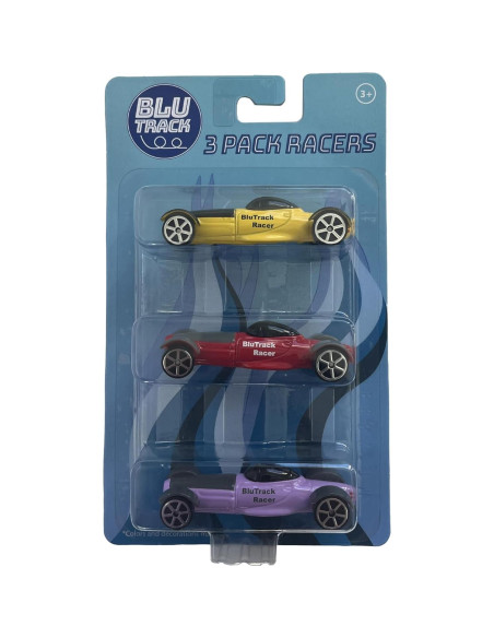 Racers BluTrack - Paquete de 3 Coches a Escala 1/64
