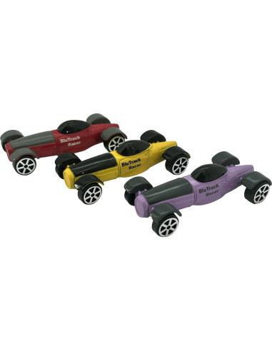 Racers BluTrack - Paquete de 3 Coches a Escala 1/64