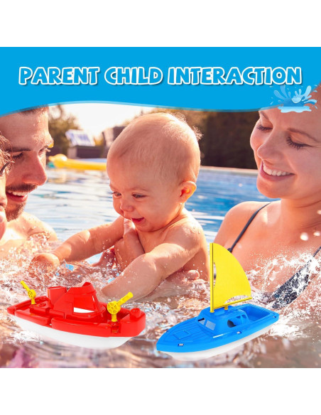 Barcos de Juguete FUN LITTLE TOYS 3 PCS para Baño 27,94 cm