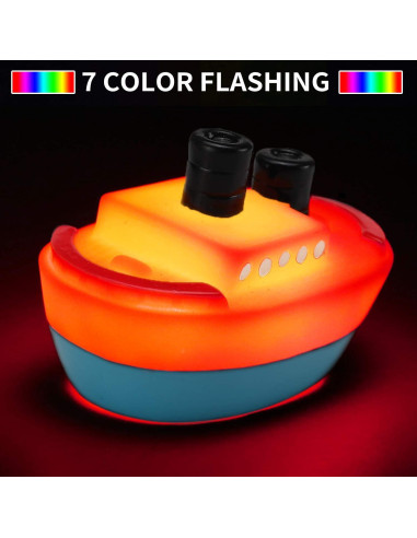 Set de 6 Barcos Flotantes de Goma Yeonha Toys con Luz