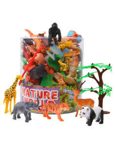 Conjunto de Animales de Jungla 54 Piezas ValeforToy