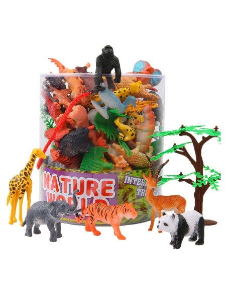 Conjunto de Animales de Jungla 54 Piezas ValeforToy