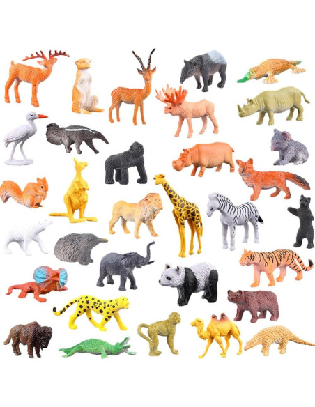 Conjunto de Animales de Jungla 54 Piezas ValeforToy