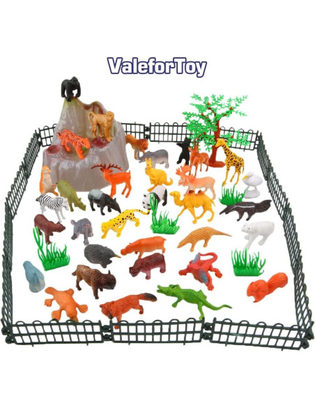 Conjunto de Animales de Jungla 54 Piezas ValeforToy