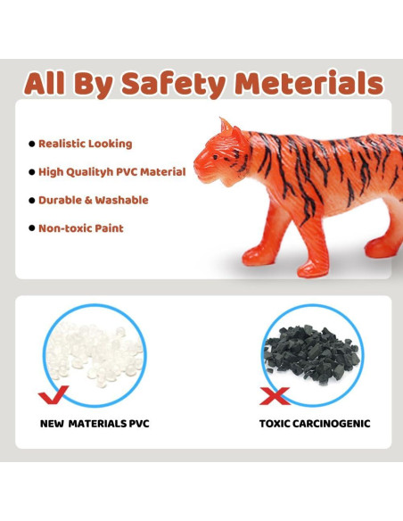 Conjunto de Animales de Jungla 54 Piezas ValeforToy