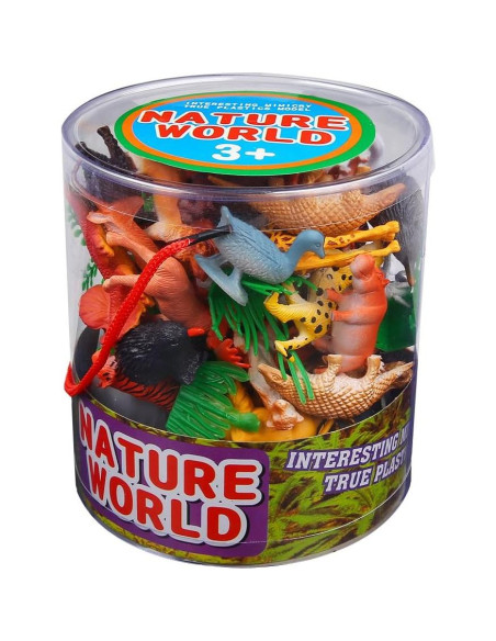 Conjunto de Animales de Jungla 54 Piezas ValeforToy