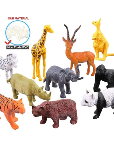 Conjunto de Animales de Jungla 54 Piezas ValeforToy