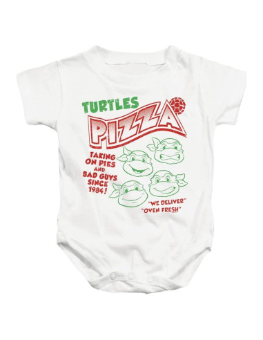 Traje de Una Pieza Bebé Tortugas Ninja 100% Algodón 6 Meses