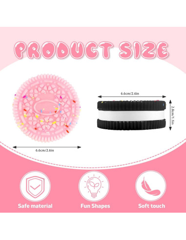 2 Paquetes de Juguetes Antiestrés Squishies Gytera 6,1 cm