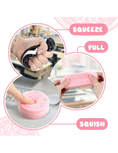 2 Paquetes de Juguetes Antiestrés Squishies Gytera 6,1 cm