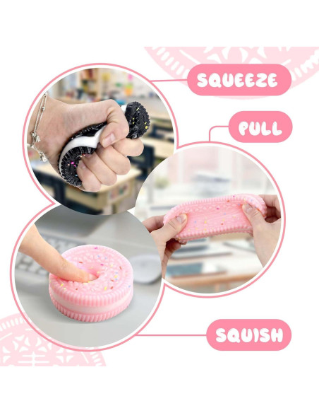 2 Paquetes de Juguetes Antiestrés Squishies Gytera 6,1 cm