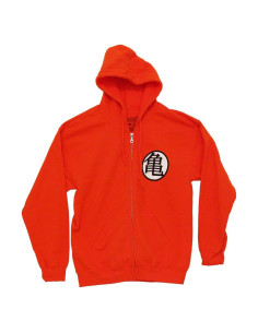 Sudadera Kame Dragon Ball Z Naranja con Cremallera XXL