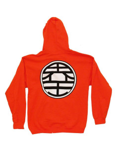 Sudadera Kame Dragon Ball Z Naranja con Cremallera XXL 2