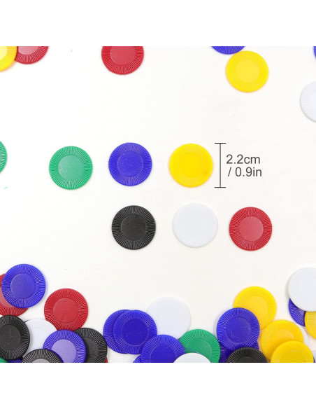 Fichas de Póker Darovly 600 Piezas 2.2 cm Multicolor