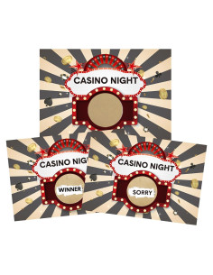 Tarjetas de Rascar Colarr 150 Piezas Fiesta Casino