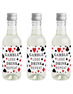 Etiquetas para Botellas de Vino Mini Las Vegas - Set de 16