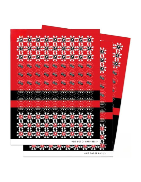 Etiquetas de Caramelo Redondas Big Dot Las Vegas - 324 Pzas