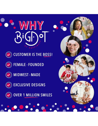 Etiquetas de Caramelo Redondas Big Dot Las Vegas - 324 Pzas