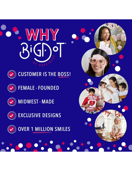 Etiquetas de Caramelo Redondas Big Dot Las Vegas - 324 Pzas