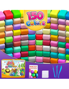 Arcilla Secada al Aire ESSENSON 150 Colores para Niños 2
