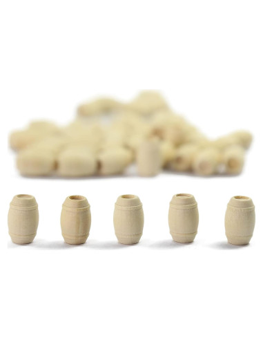 Barriles de Madera 50pcs EVEMODEL 13.8mm Escala HO OO
