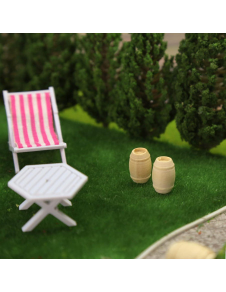 Barriles de Madera 50pcs EVEMODEL 13.8mm Escala HO OO