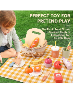 Juego de Picnic Pithfor Conjunto de Comida de Madera 0.98 kg 2