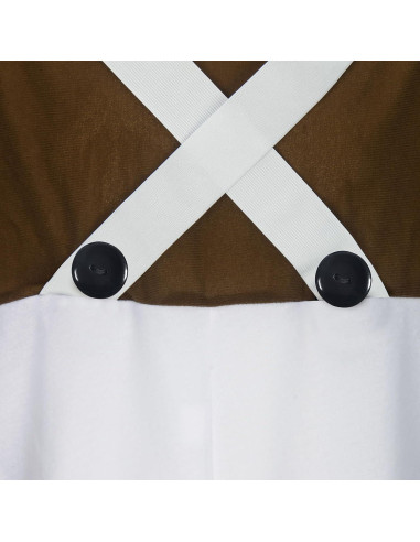 Disfraz de Trabajador de Fábrica de Chocolate Vikidoky