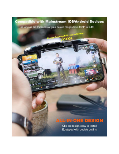 Controlador de Juego Móvil ACEDAYS para Android e iPhone