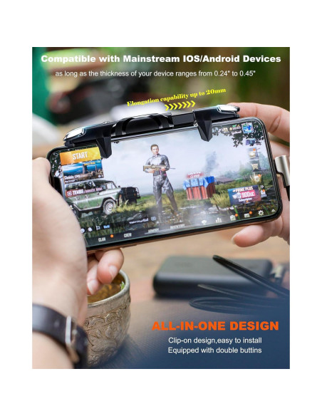 Controlador de Juego Móvil ACEDAYS para Android e iPhone