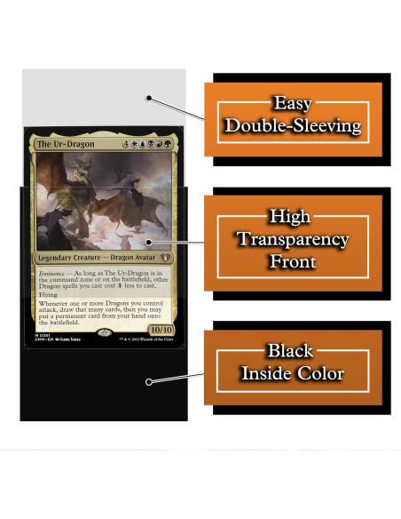 Mangas para Cartas Digital Sorcery Dragón de Bronce 102 Unidades