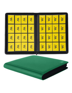 Carpeta de Tarjetas MORABTO 16 Bolsillos Verde 1024 Tarjetas