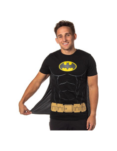 Camisa disfraz Batman DC Comics con capa desmontable