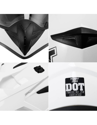 Casco de Motocicleta TCMT Off-Road MX Unisex Adulto