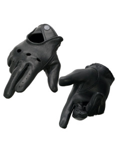 Guantes de motocicleta Milwaukee Leather SH869 piel ciervo negro