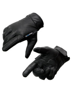 Guantes de motocicleta Milwaukee Leather MG7502 negros con gel