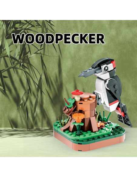 Apostrophe Games Kit de Bloques Aves 900 Piezas 6 Modelos