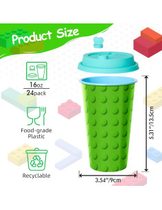 Tazas de Fiesta FZR Legend 24 Piezas 473ml Reutilizables 2