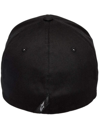 Gorra Flexfit Alpinestars Curva Hombre Negro/Blanco