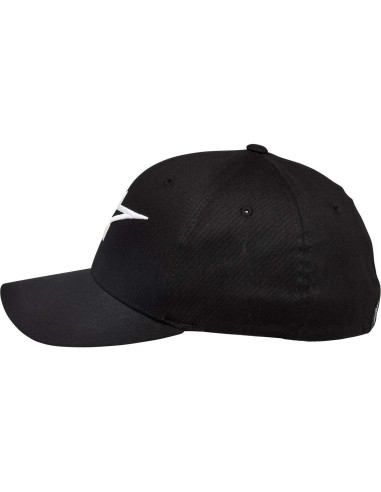 Gorra Flexfit Alpinestars Curva Hombre Negro/Blanco