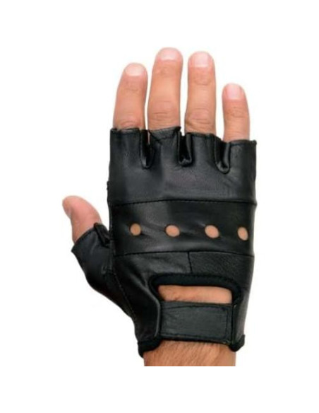 Guantes de motocicleta Milwaukee Leather SH216 cuero negro