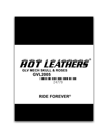 Guantes Mecánicos Hot Leathers para Damas con Calaveras