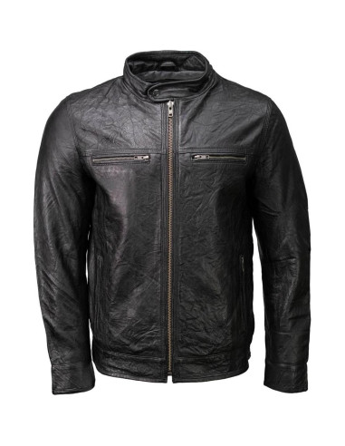 Chaqueta de moto Milwaukee Leather SFM1866 cuero negro