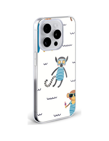 Funda Dura Animales de Playa Haroulita para iPhone 13 Mini