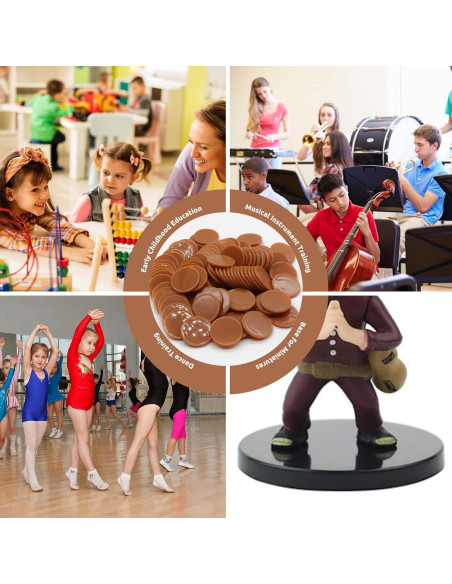 Juego de 100 Fichas de Plástico para Aprendizaje 25 mm