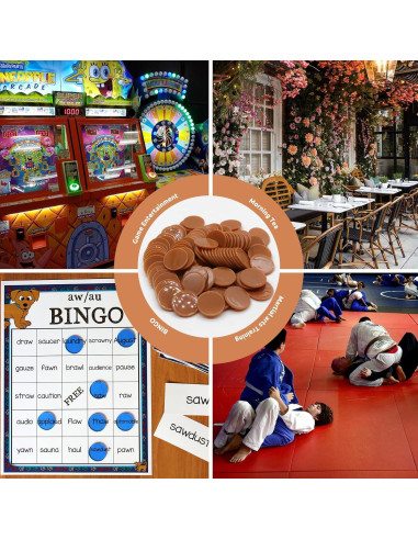 Juego de 100 Fichas de Plástico para Aprendizaje 25 mm