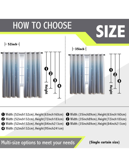 Cortina Opaca Anytime 1 Panel Azul 132x183 cm para Niñas