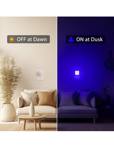 Luz Nocturna LED Briignite Azul con Sensor - Paquete de 2