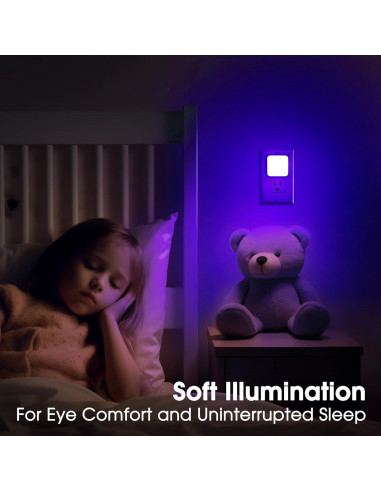 Luz Nocturna LED Briignite Azul con Sensor - Paquete de 2